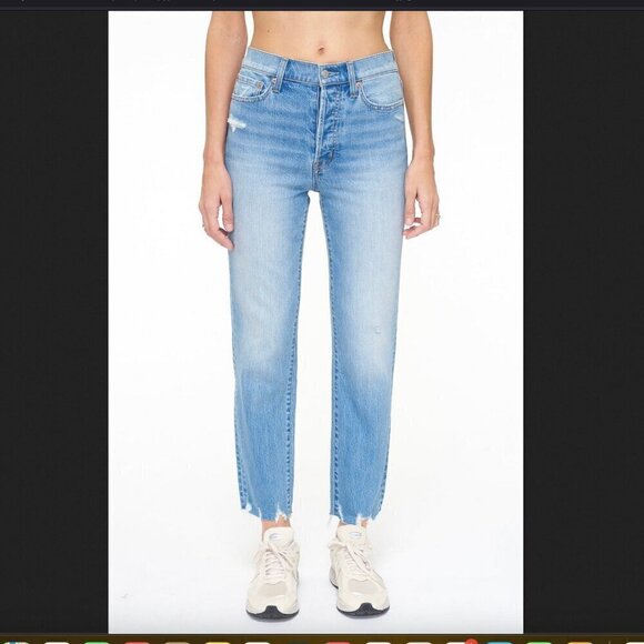 Charlie High Rise Classic Straight Ankle Jean - Wave Vintage - Picture 2 of 13